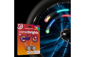 Brightz OrbitBrightz Mini LED Bike Spoke Clip Lights, 2-Pack - Adds a Pop of Color to Your Bike Wheels - Easily Clips On to Spokes - Simply Twist to Turn On or Off - Be Cool - Be Seen