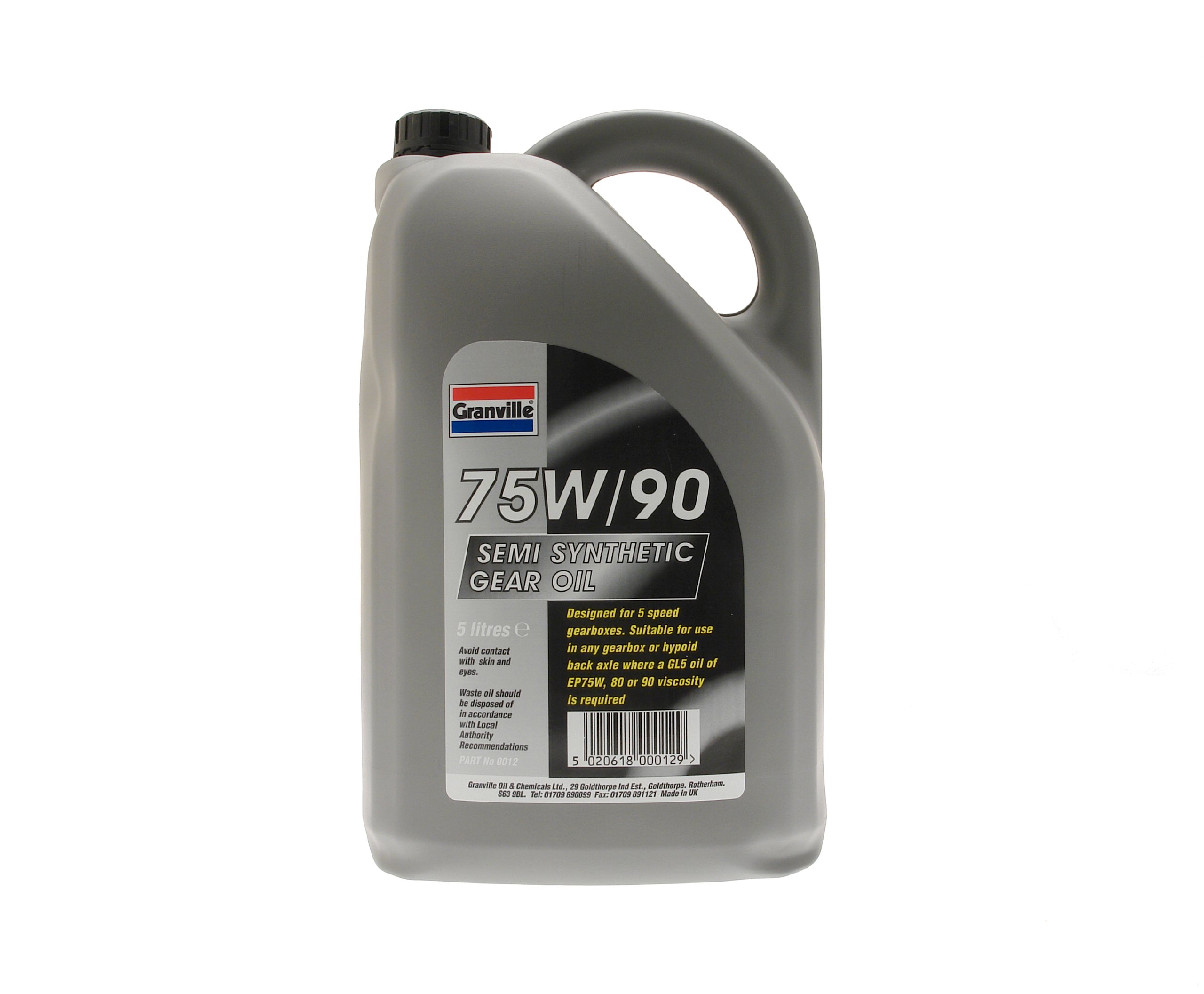 Granville 0012 75W/90 5L Semi Synthetic Gear Oil
