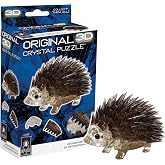 Brown Hedgehog Crystal 3D Puzzle, 55-Pc Brain Teaser, Ages 12+ | Brown Hedgehog Crystal 3D Puzzle, 55-Piece Brain Teaser, Collectible Animal Display Piece, Level 2, Ages 12+