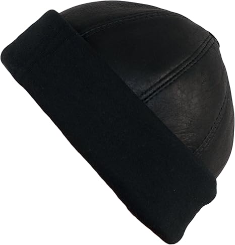 black leather cap uk