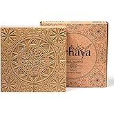 Hekaya Saffron Aleppo Soap Bar – Organic Olive Oil Soap for Face, Body & Hair – Handmade Natural Body Wash – 4-Pack for Face & Body | Natural, Moisturizing,(17.6 oz Total)