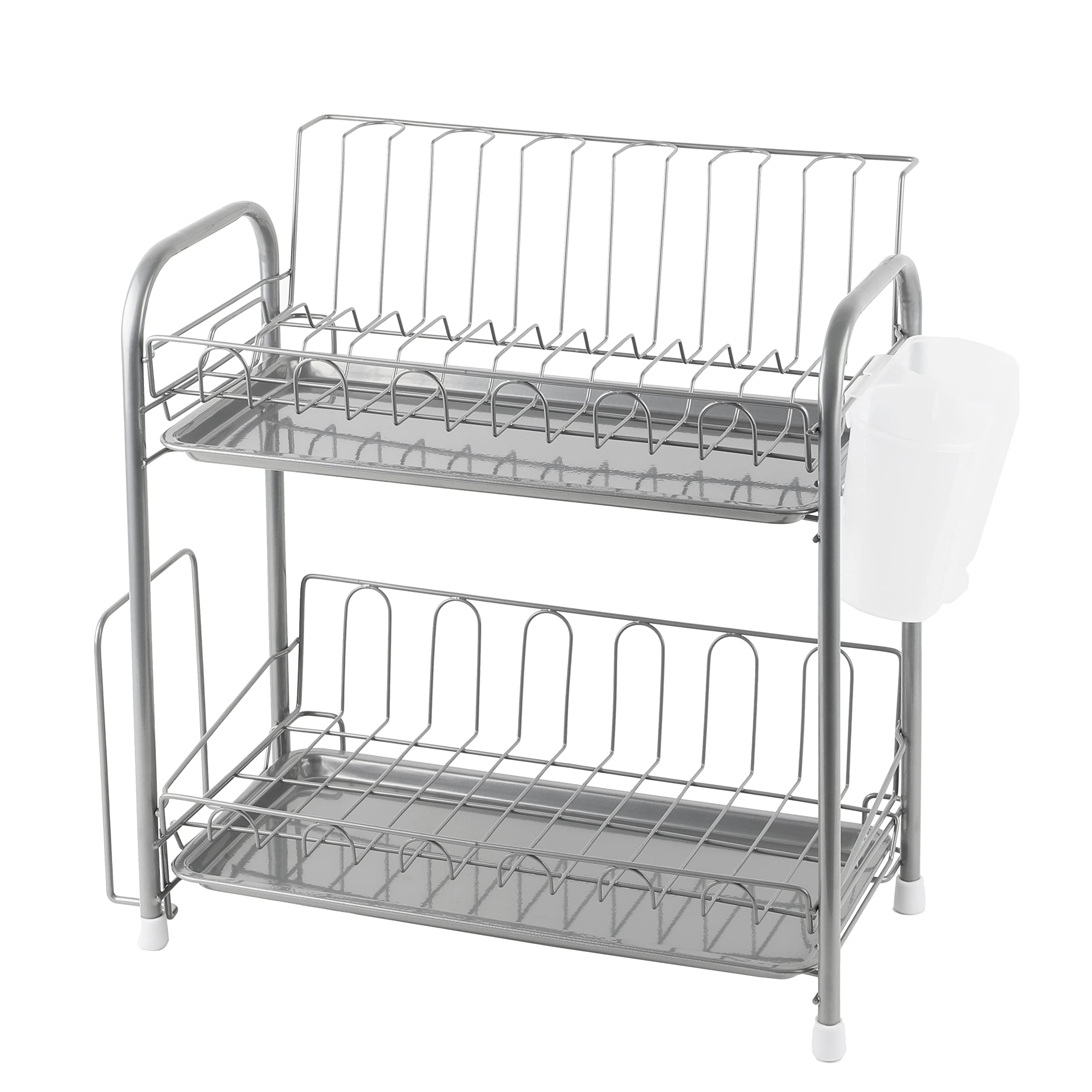 パール金属 樹脂 食器 水切り かご スリム 2段 シンプル・ウェア HW-7302商品画像