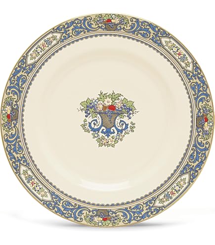 Amazon.com | Lenox 893654 Autumn White 4-Piece Dinner Plate Set