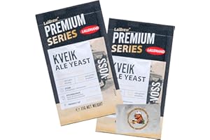LalBrew VOSS Kveik Brewing Yeast (2 Pack) - Kveik Ale Yeast - Make Beer At Home - 11 g Sachets - Saccharomyces cerevisiae - Sold by CAPYBARA Distributors Inc.