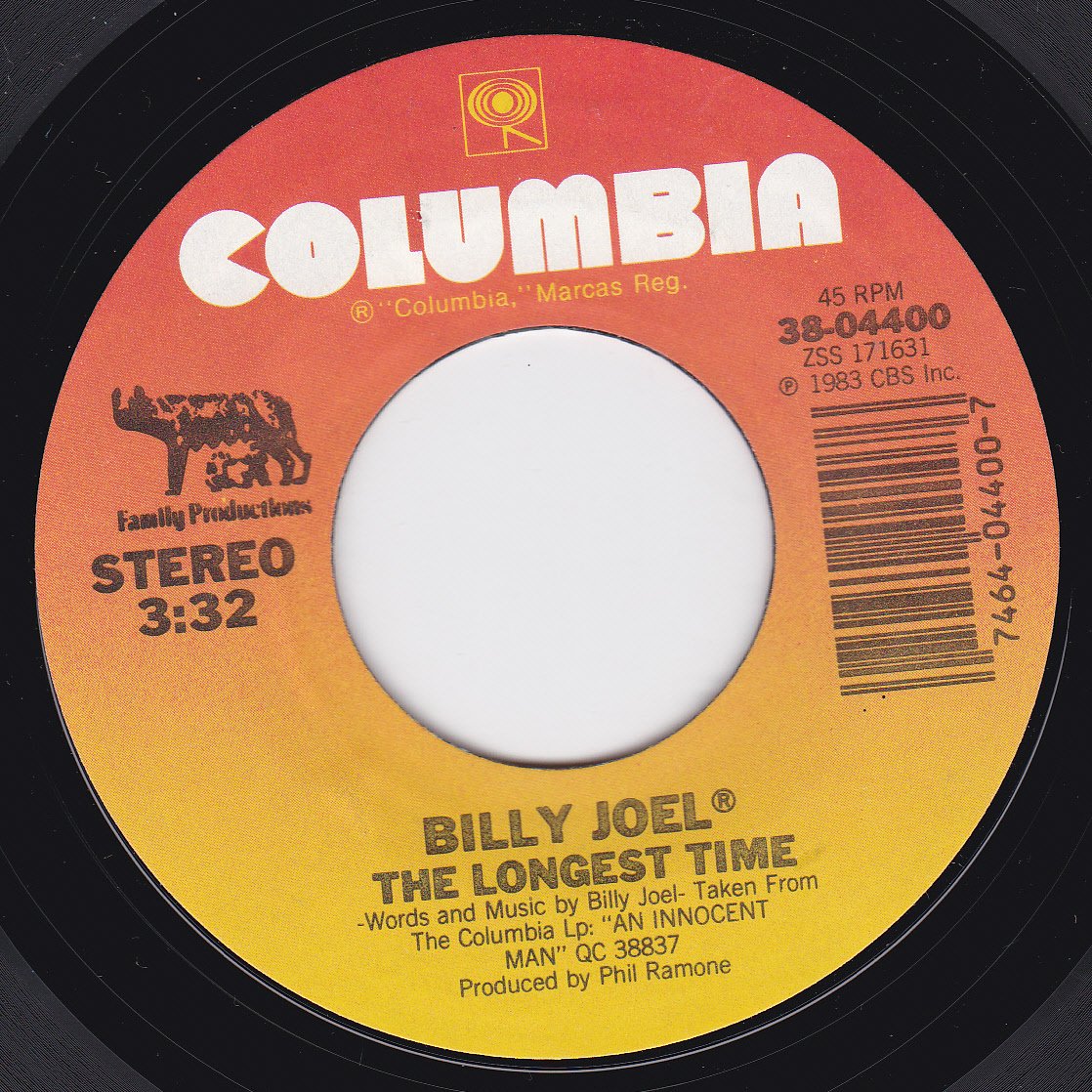 Billy Joel - The Longest Time/Christie Lee (VG+ 45 rpm) - Amazon.com Music