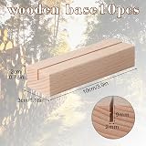 Tomoyuki Wood Place Card Holders 10 Pcs Table Number Stands view 2