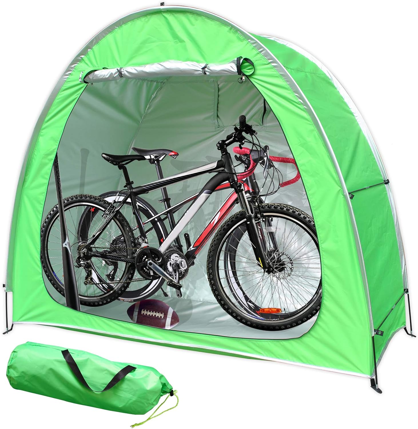 MAIZOA Bicycle Cover Storage Tent, Portable Foldable Tent, Upgraded 210D Silver Coated Oxford Cloth,Outdoor Garden Storage shed, Can be Placed Tricycle, Motorcycle