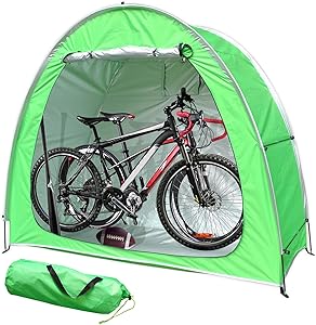 MAIZOA Bicycle Cover Storage Tent, Portable Foldable Tent, Upgraded 210D Silver Coated Oxford Cloth,Outdoor Garden Storage shed, Can be Placed Tricycle, Motorcycle