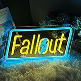 Fallout Neon Signs for Wall Decor, Fallout Merchandise, LED Sign Gaming Neon Sign Fallout Decor, Fallout Merch Neon Light for