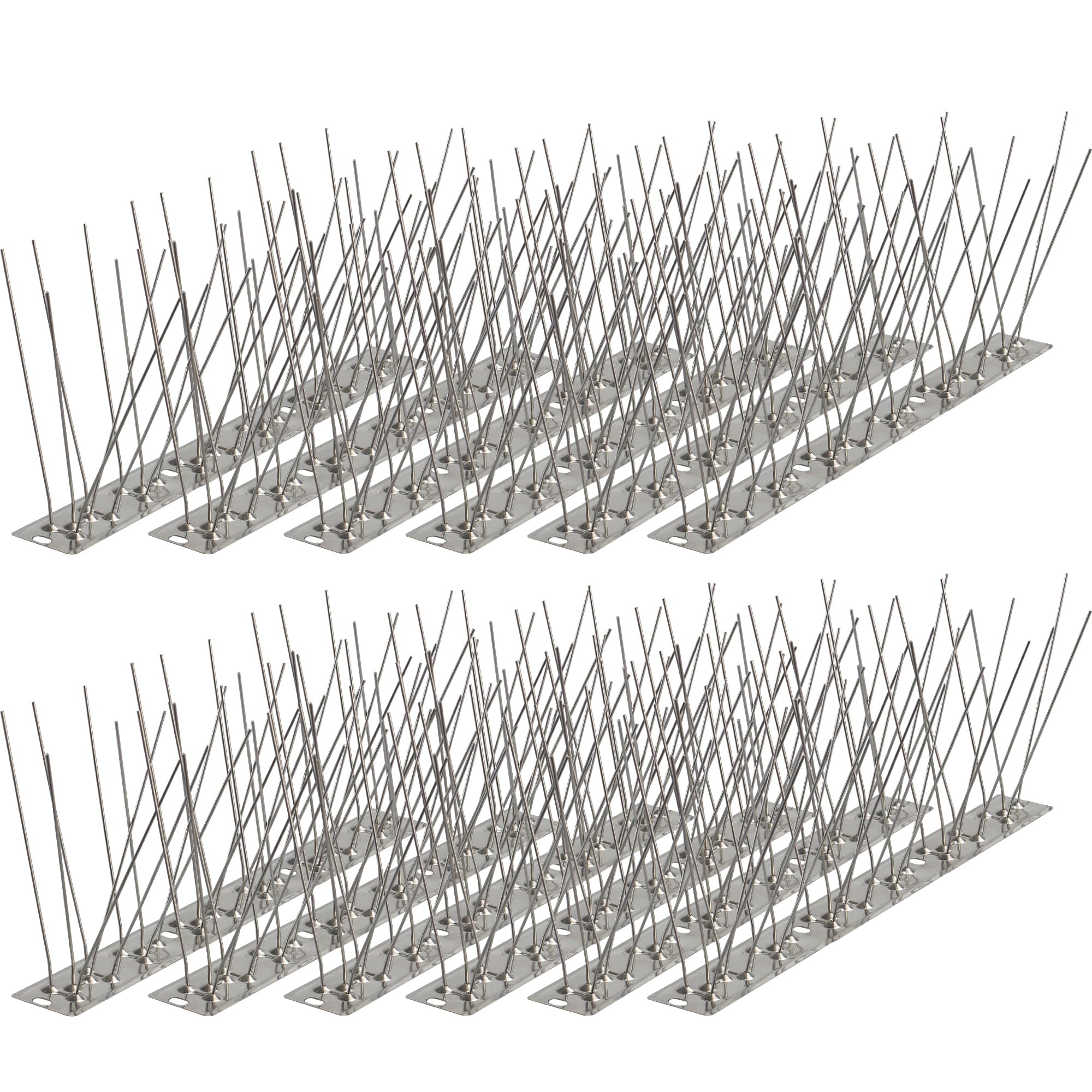 Photo 1 of KOKMEYA Bird Spikes 9.84FT, 304 Stainless Steel Bird Deterrents Spikes for Outside to Keep Birds Away Birds Scare Devices Outdoor 12Pcs