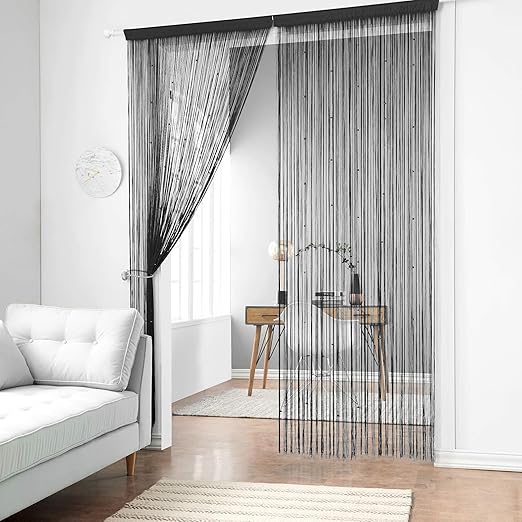 Amazon Com Taiyuhomes Beaded String Curtains With Pearl Beads