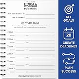 UniBrands Ultimate Gym Workout Log Book XL A5, 100 Workouts, Goals & Progress view 3