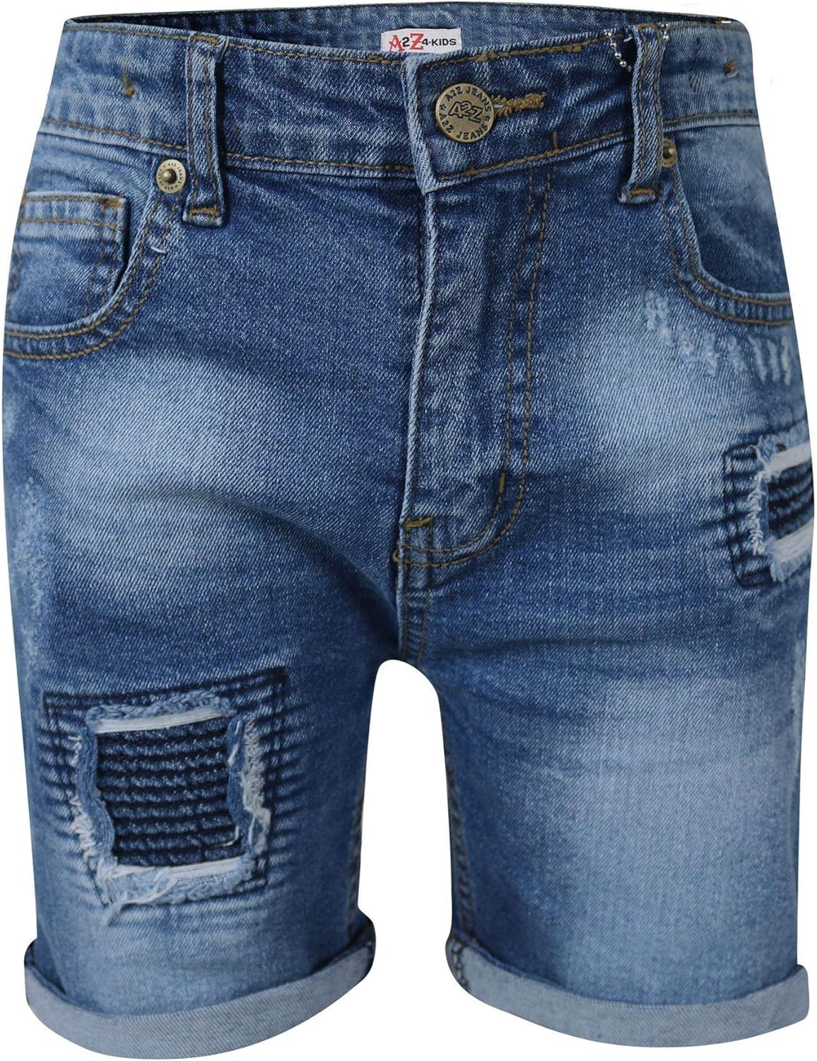 knee length shorts ripped