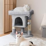 Yaheetech 59cm Basic Cat Tree Tower with Perches Condo and Ball view 2