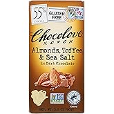 Chocolove Xoxox Bar Almond Toffee Salted, 3.2 Ounce