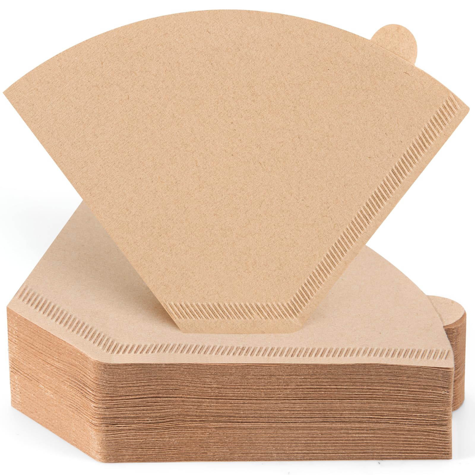 Photo 1 of 100 Count Coffee Filters, Premium #4 Cone Coffee Filters 8-12 cup, Unbleached Natural Disposable Coffee Filters 4 Cone Paper for Pour Over and Drip Coffee Maker