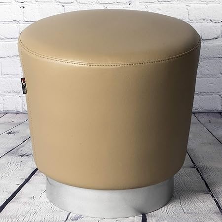 Decostyle PU Foam Frustum Pouffe/Ottomas with PU Painted Legs