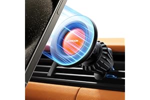 JOYROOM Fits MagSafe Car Mount, [20 Super Magnets] Magnetic Phone Holder for Car Vent, Hands Free Phone Magnet for Car Fit for iPhone 15 14 13 12 Pro Plus Max Mini MagSafe Case-Orange