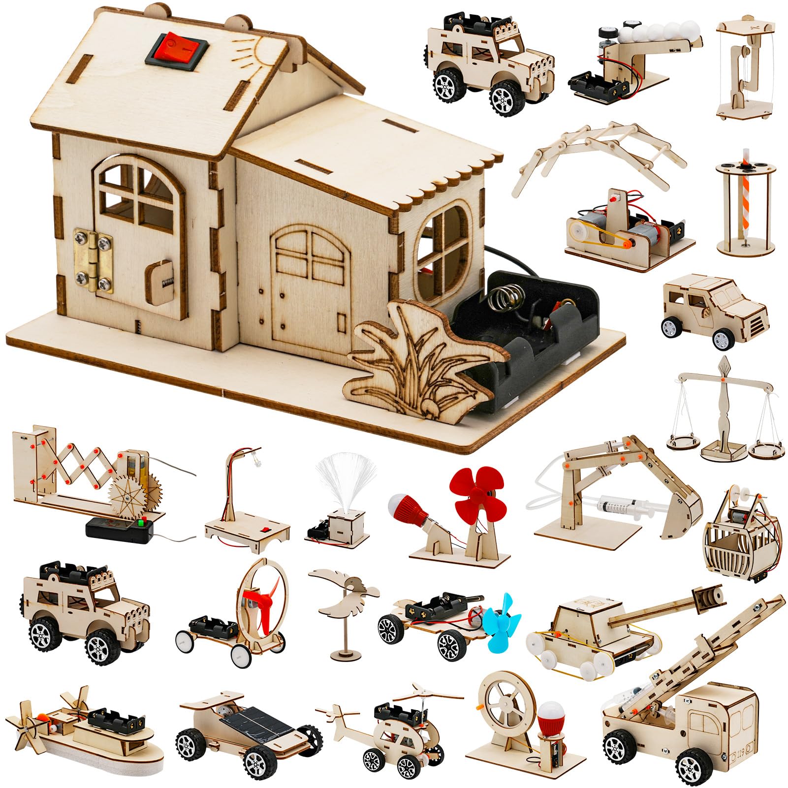 Photo 1 of 24 Pcs Party Favors Toy for Kids, STEM Science Kits Toys, Crafts Gifts Toys for Boys&Girls Aged 8-12, Kids Treasure Box Birthday Gift Ideas, Classroom Giveaways, Carnival Prizes Gift