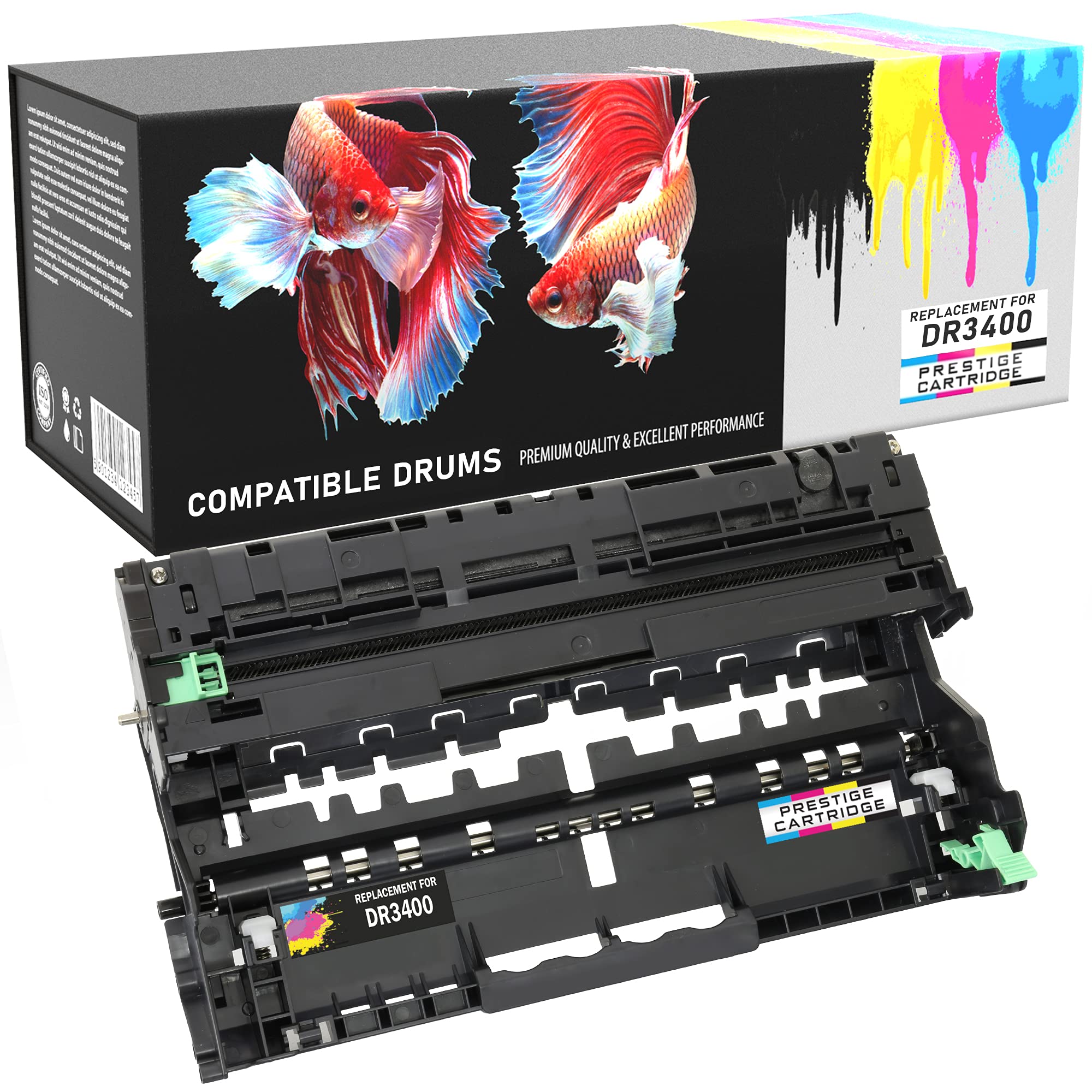 Compatible DR3400 Drum Unit for Brother DCP-L5500DN L6600DW HL-L5000D L5100DN L5100DNT L5200DW L5200DWT L6250DN L6300DW L6300DWT L6400DW L6400DWT MFC-L5700DN L5750DW L6800DW L6900DW - Black