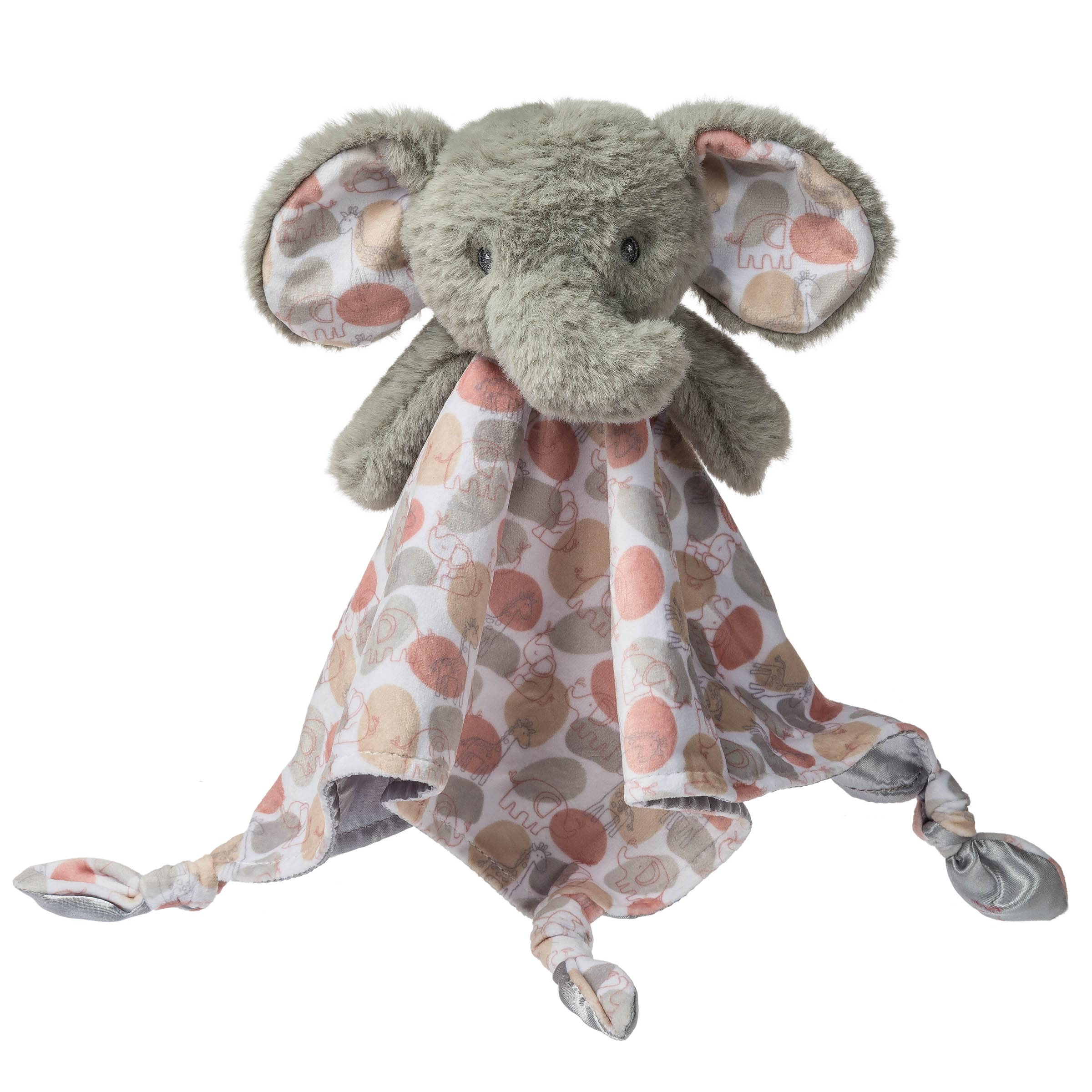Mary Meyer Stuffed Animal Security Blanket, 33 x 33-Centimetres, Grey Kalahari Elephant