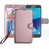 Galaxy J7 V 2017 / J7 Perx / J7 Sky Pro / J7 Prime/Galaxy Halo Case, ERAGLOW Luxury PU Leather Wallet Flip Protective Case Co