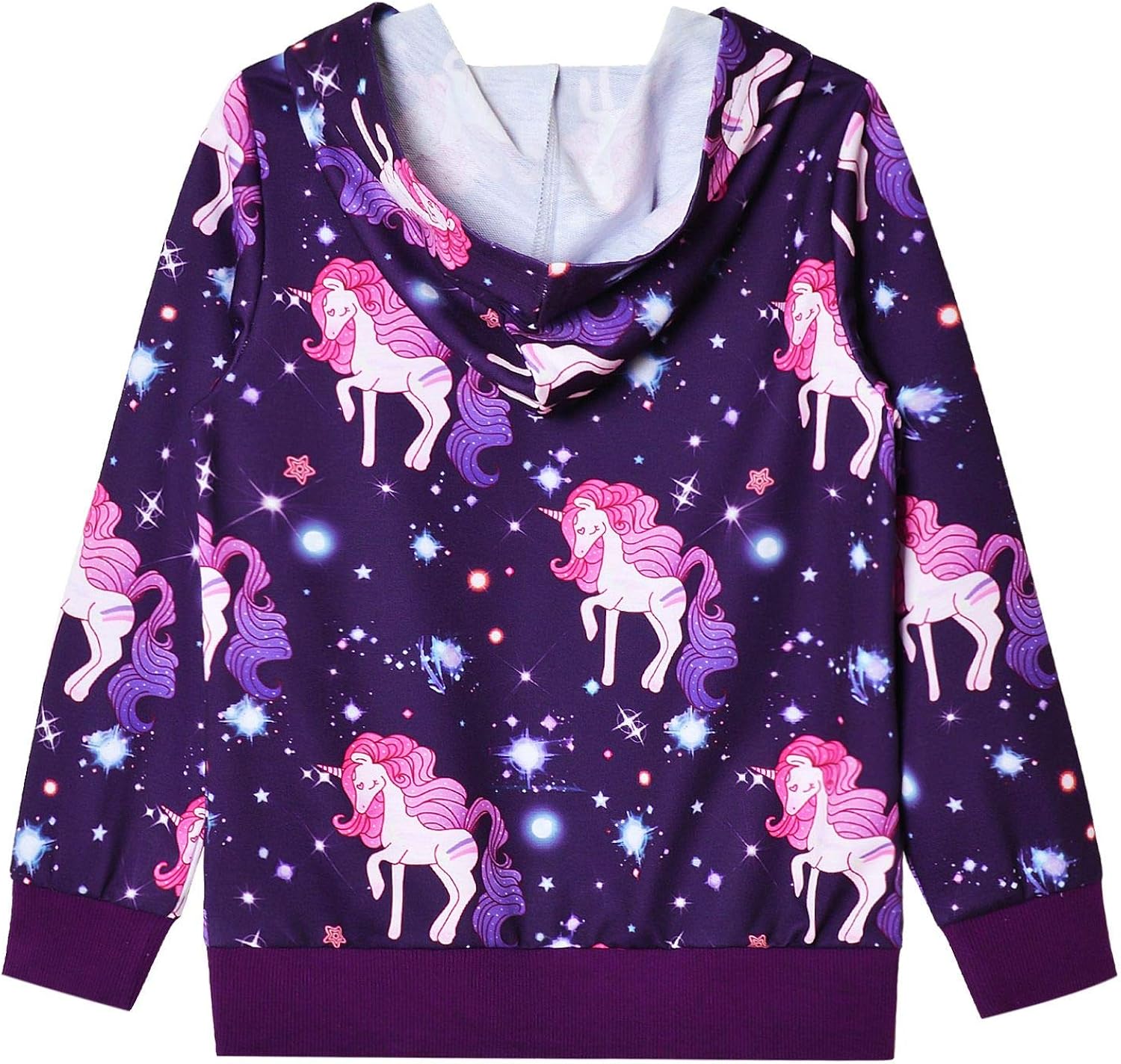 Jxstar Hoodie for Girls Unicorn Cat Sweatshirt Pullover Shirts Clothes for Kids: Clothing