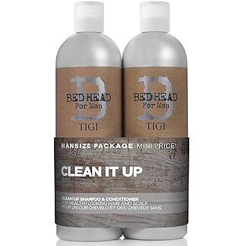 TIGI Bed Head For Men Clean Up Shampoo and Conditioner Tween Duo 2 x 750ml by TIGI