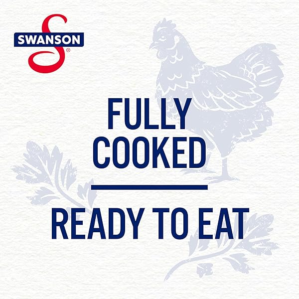 SWANSON WHITE PREMIUM CHUNK CHICKEN BREAST WITH RIB MEAT IN WATER, 4.5 OZ. (PACK OF 4)
