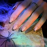 BTArtbox Stick On Nails French Tip Short 32 Pcs 16 Sizes Black view 2