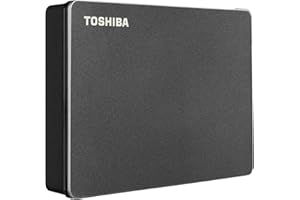 Toshiba Canvio Gaming 4TB Portable External Hard Drive USB 3.0, Black for PlayStation, Xbox, PC & Mac - HDTX140XK3CA