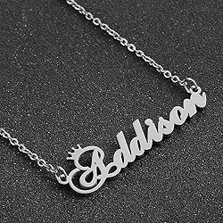 Custom Silver Name Necklace Personalized for
