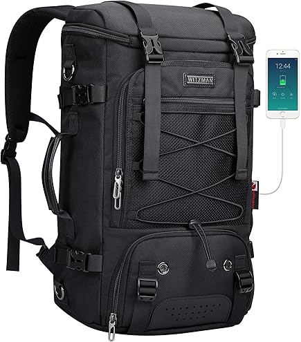 WITZMAN Travel Laptop Backpack for Men Fits 16 inch Laptop