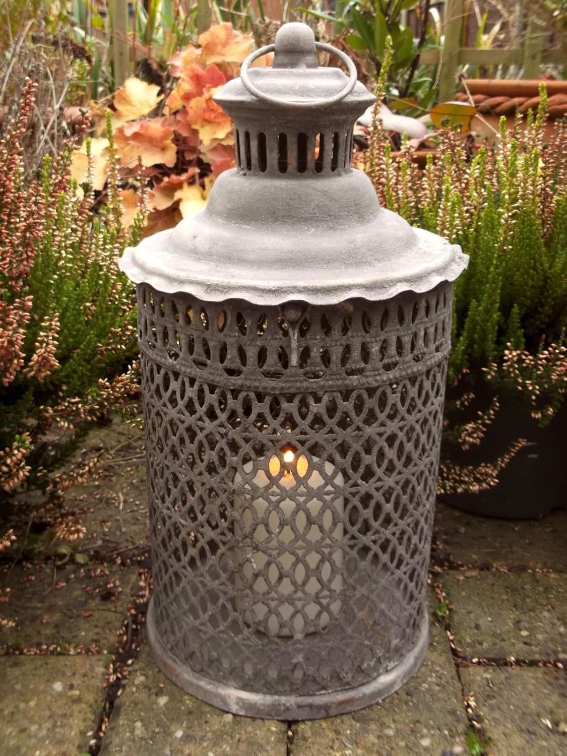 Extra Large Antique Vintage Style Moroccan Garden Lantern Candle Holder