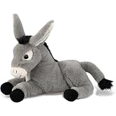 DolliBu Laying Donkey - Super Soft Stuffed Animal Plush Toy- 9 Inches | fluffy animal for girls, wild animal plush toys for kids, super soft stuffed animal, huggable stuffed animal, sensory plush