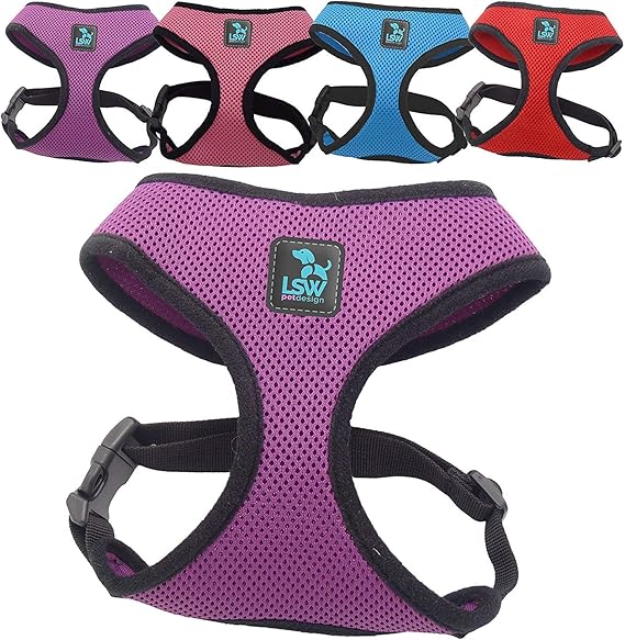 LSW Pet Design Anti Zieh Hundegeschirr für kleine Hunde Geschirr für