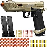 Shell Ejecting Toy Gun, Semi-Automatic Kids Toy Pistol with Ejecting Shells, Soft Bullet Toy Guns for Boys 8-12, Outdoor Shooting Games Educational Model