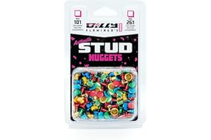 Bike Studs for Fat Bike Tires, Aluminum Body, Concave Carbide Tip, Anodized Bicycle Studs, Qty 261pcs