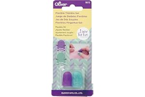 Clover I Sew for Fun Flexible Set Thimble, purple and blue 2