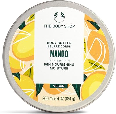 The Body Shop Mango Body Butter 200ml - Vegan, Shea Moisturiser for Dry Skin
