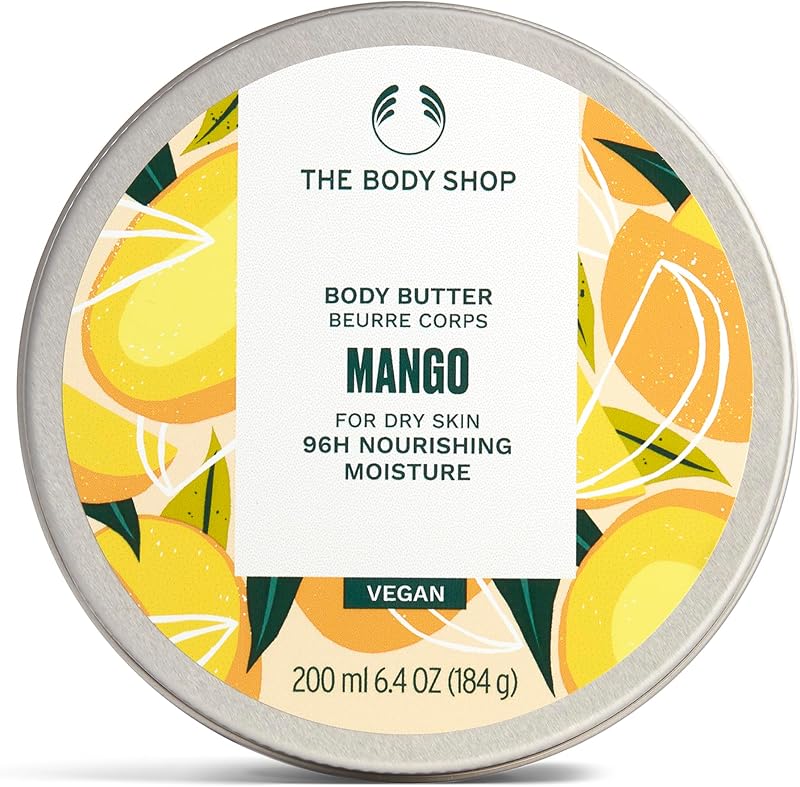 The Body Shop Mango Body Butter 200ml - Vegan, Shea Moisturiser for Dry Skin