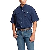 Ariat Mens Rebar Made Tough Venttek Durastretch Work Shirt