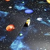 Arthouse Cosmos Space Planets Charcoal Wallpaper Teen Bedroom 3D Stars view 9