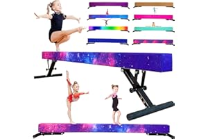 MARFULA Adjustable Balance Beam 8 ft Gymnastic Beam Adjustable Height for Kids and Teenage of All Gymnastic Levels, Gymnastic Training Beam Gymnastic Equipment for Athlete Home and Gym Club Use