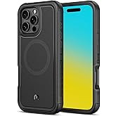 M MYBAT PRO Maverick Series Rogue Edition Case for iPhone 16 Pro Max,[Compatible with Magsafe],Anti-Drop,Shockproof,Heavy Duty Protection Black