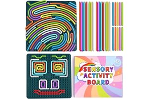 Sensory Activity Board - Large Silicone Fidget Toy for Autism, Anxiety, Stress Relief, Calming & ADHD, Double-Sided Silent Se