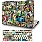 Laptop Hard Case Compatible with MacBook Pro 13 Inch Case 2020 2019 2018 2017 2016 Release A2338 M1 A2289 A2251 A2159 A1989 A1708 A1706, Plastic Hard Shell Cover & Keyboard Skin, Book