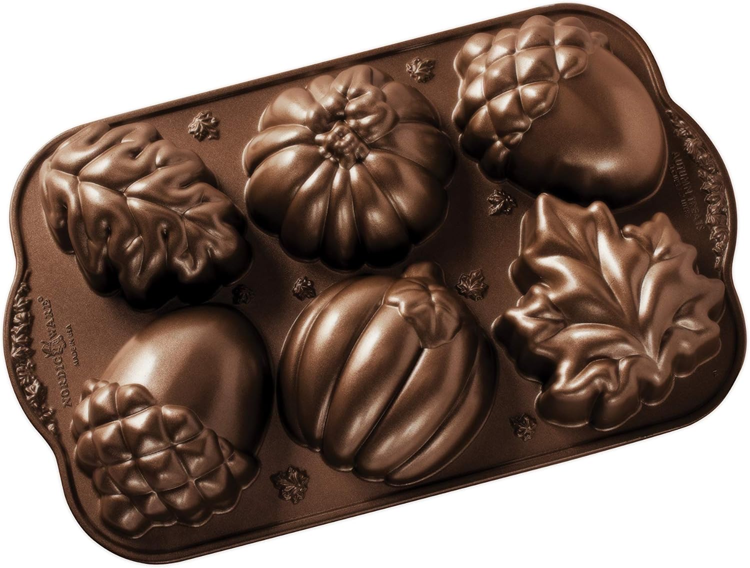 Nordic Ware Autumn Treats Pan Bronce