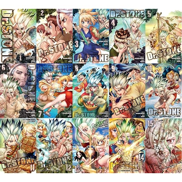 Dr. STONE Manga, Set of 26 Books. Vol. 1-26: Riichiro Inagaki