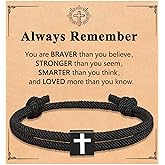 CXLDTE Cross Bracelet for Men Boys Birthday Valentine's Day Back to School Christmas Gifts